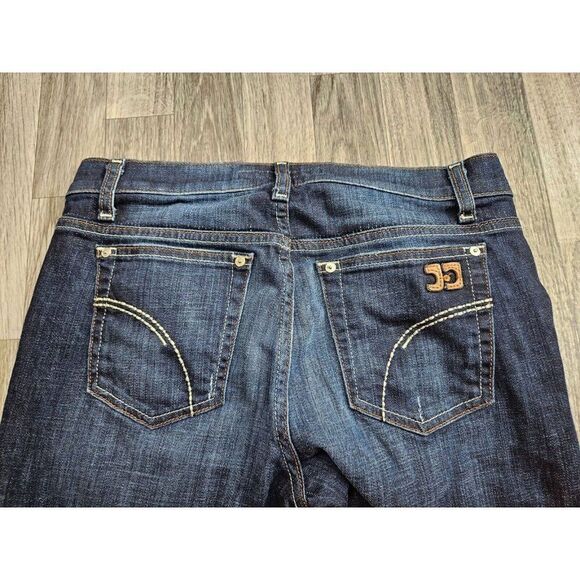 Joe's Womens Size 28 Whiskered Kicker Socialite Embroidered Blue Jeans Capris - Picture 3 of 11